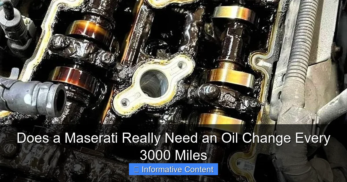 Does a Maserati Really Need an Oil Change Every 3000 Miles