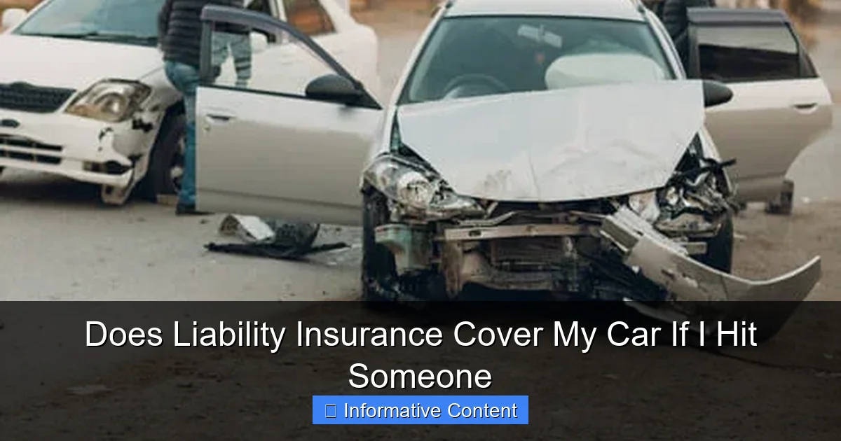 Does Liability Insurance Cover My Car If I Hit Someone