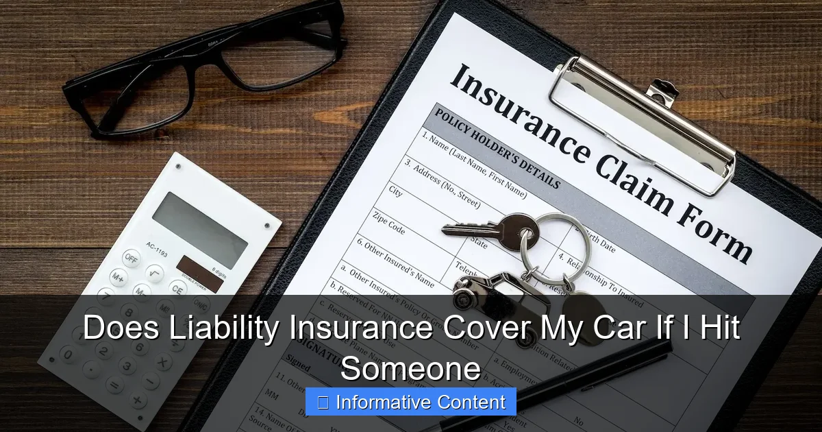 Does Liability Insurance Cover My Car If I Hit Someone