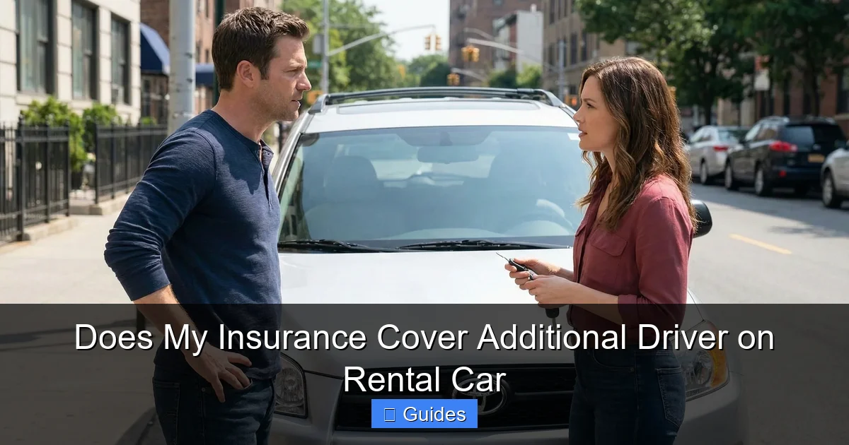 Does My Insurance Cover Additional Driver on Rental Car