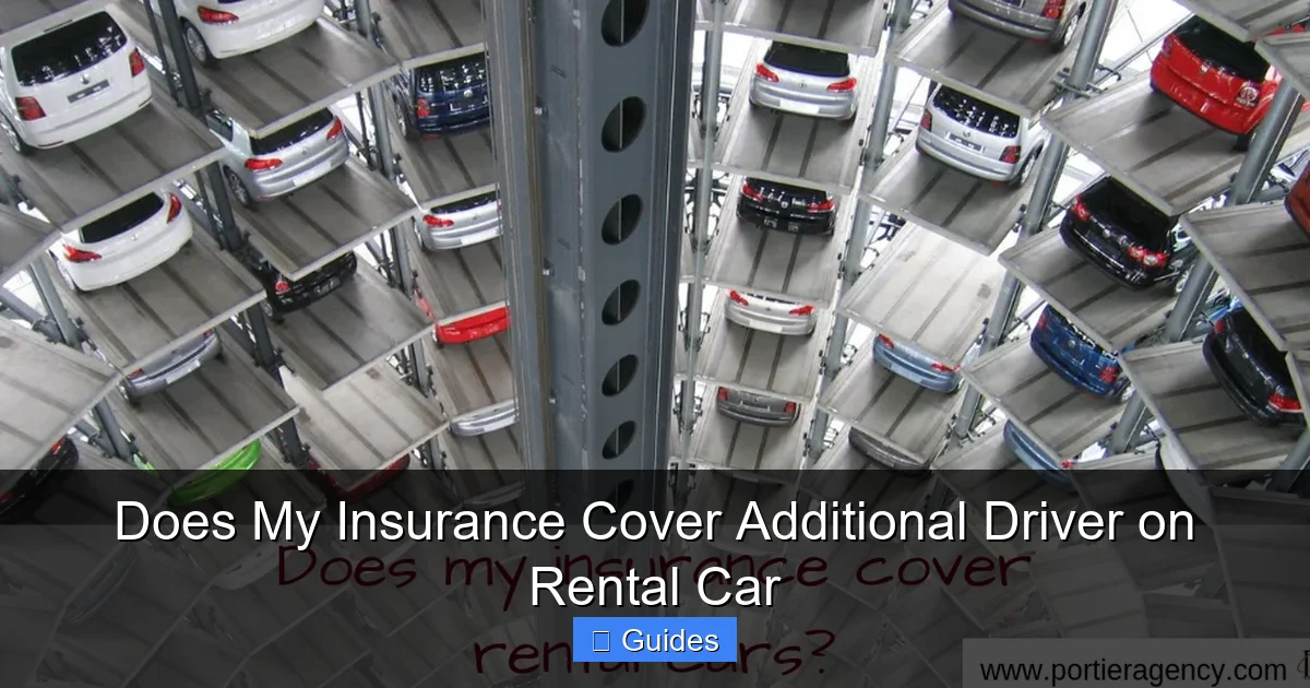 Does My Insurance Cover Additional Driver on Rental Car