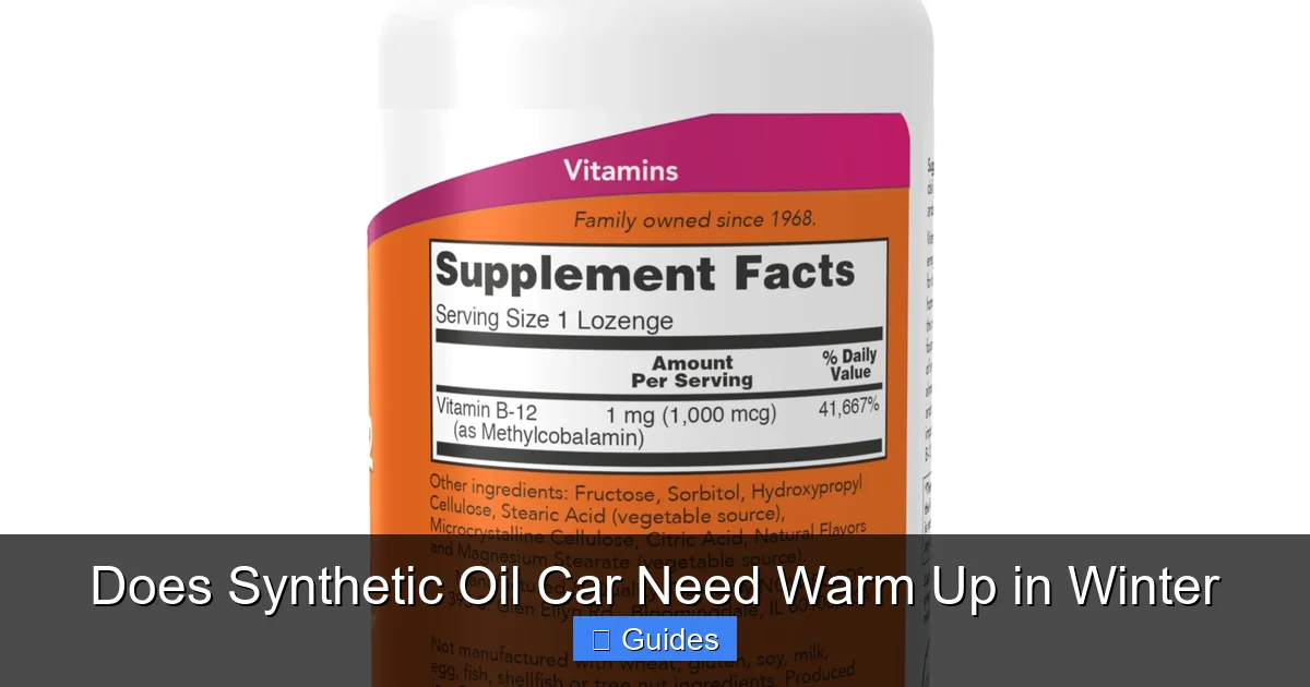 Does Synthetic Oil Car Need Warm Up in Winter