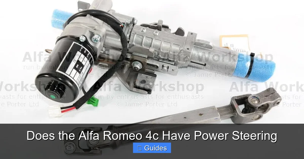 Does the Alfa Romeo 4c Have Power Steering
