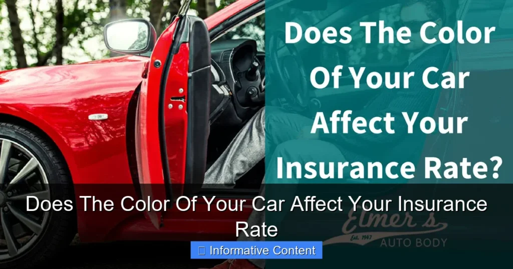 Does The Color Of Your Car Affect Your Insurance Rate