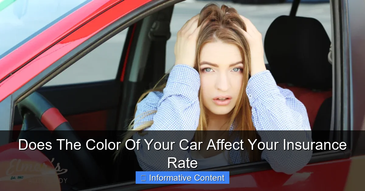 Does The Color Of Your Car Affect Your Insurance Rate