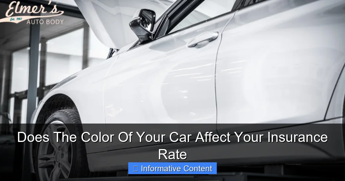 Does The Color Of Your Car Affect Your Insurance Rate