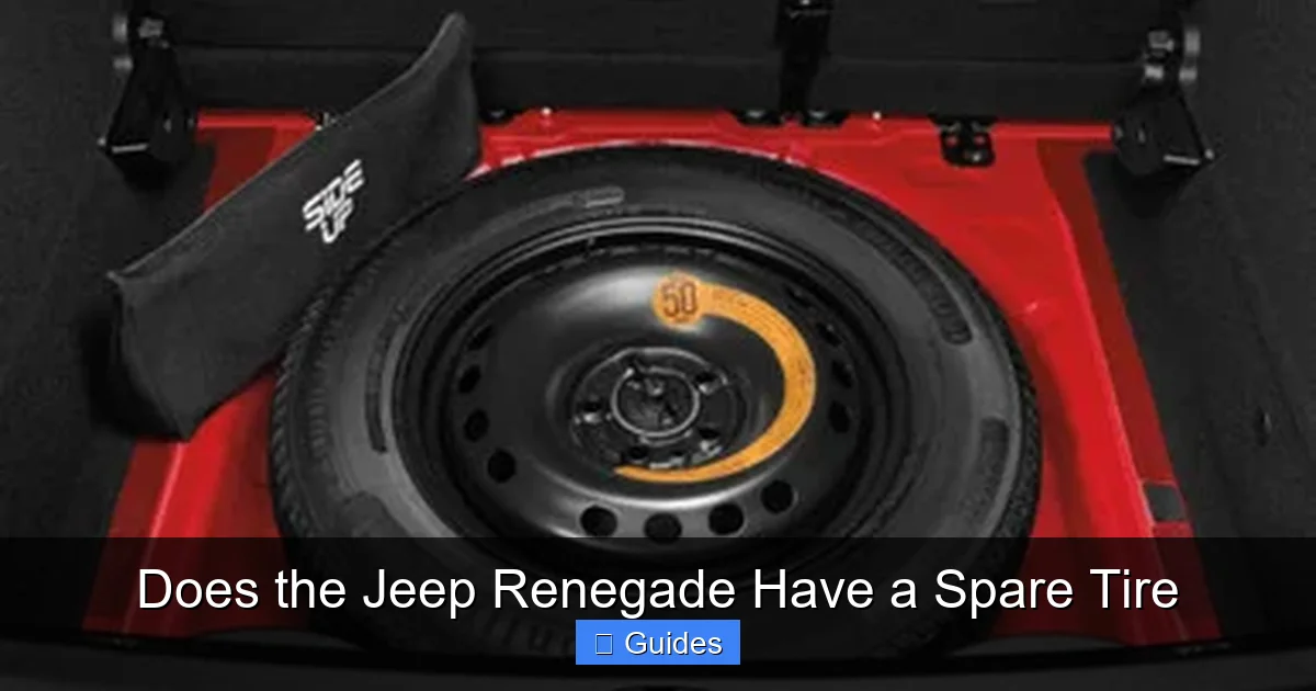 Does the Jeep Renegade Have a Spare Tire