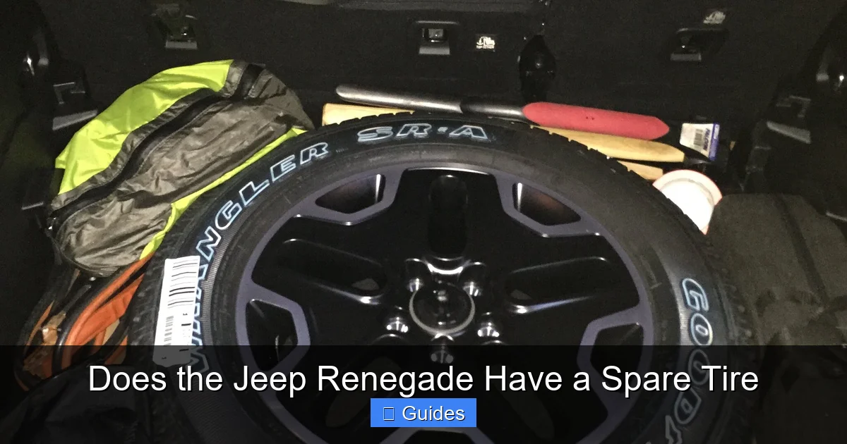 Does the Jeep Renegade Have a Spare Tire