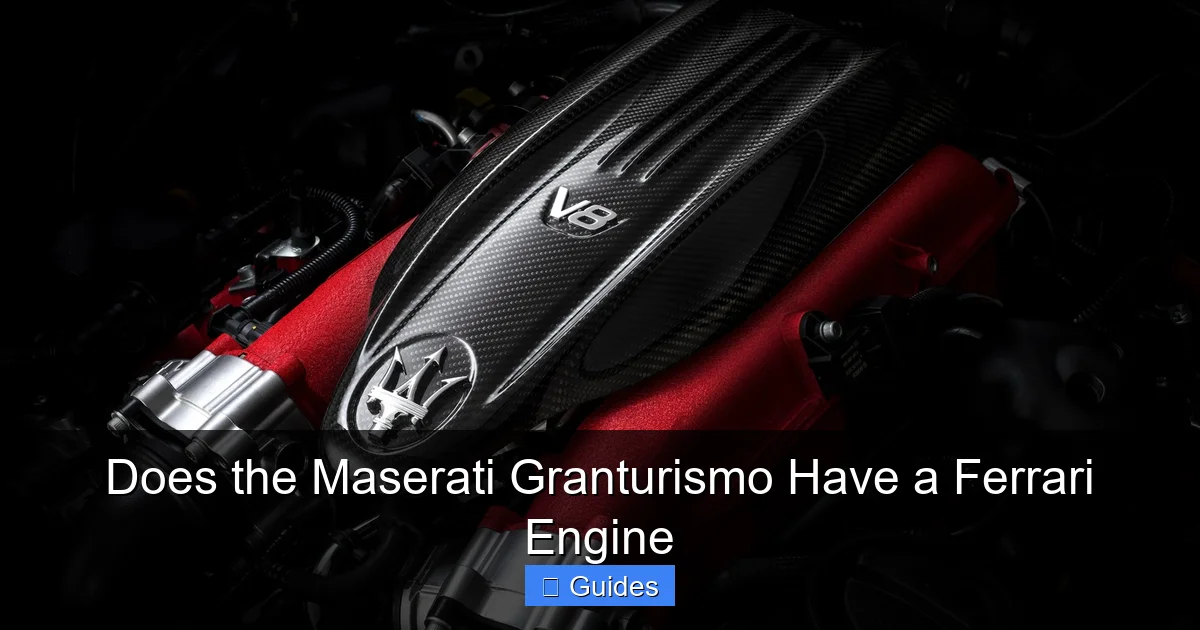 Does the Maserati Granturismo Have a Ferrari Engine