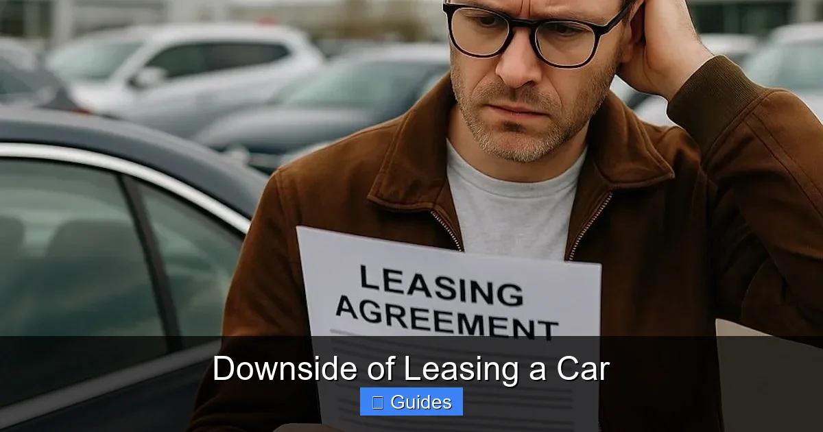 Downside of Leasing a Car