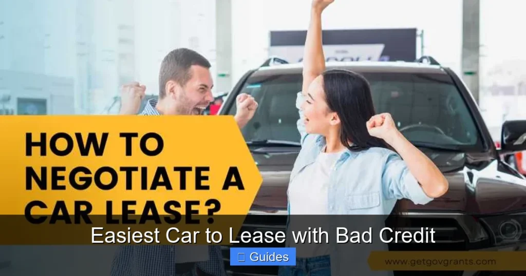 Easiest Car to Lease with Bad Credit
