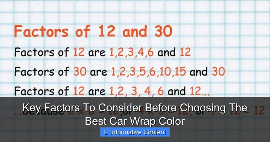 Key Factors To Consider Before Choosing The Best Car Wrap Color