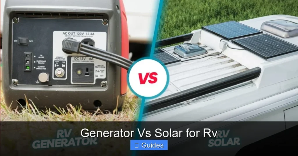 Generator Vs Solar for Rv