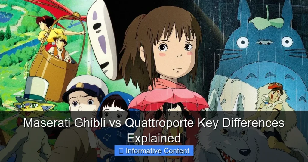 Maserati Ghibli vs Quattroporte Key Differences Explained