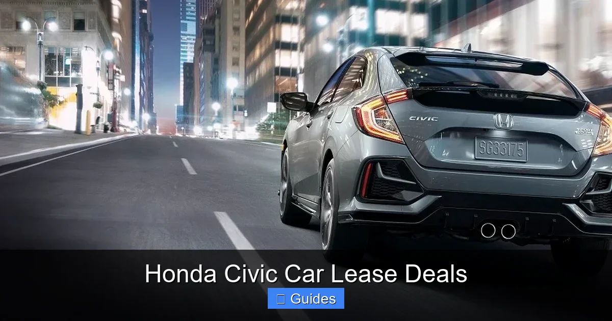 Honda Civic Car Lease Deals