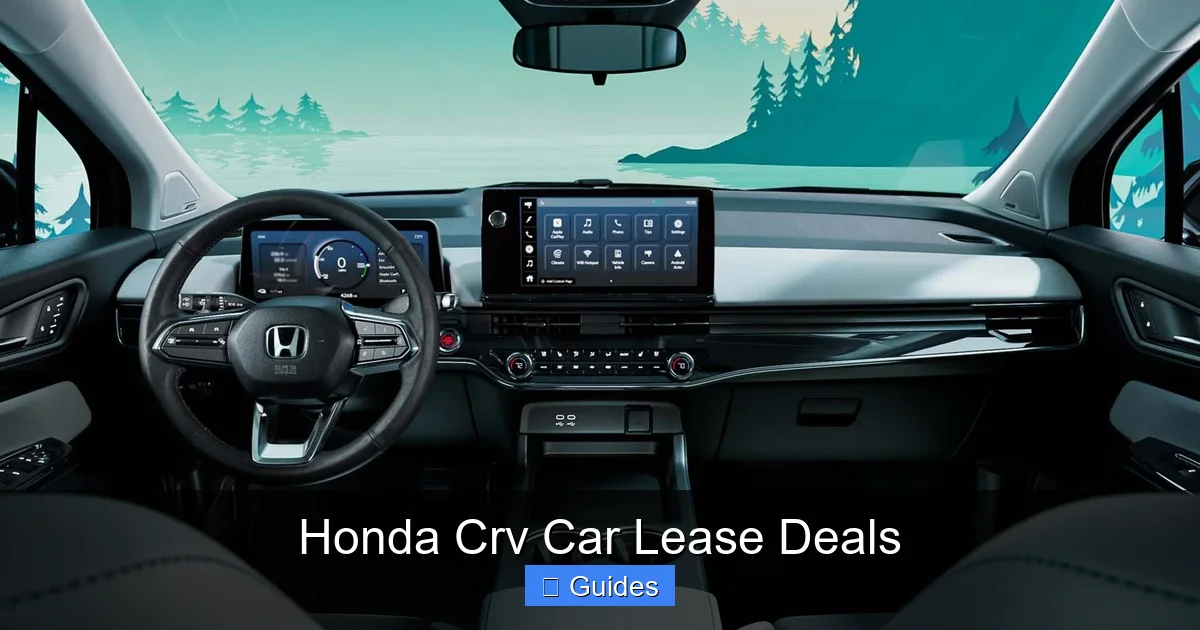 Honda Crv Car Lease Deals