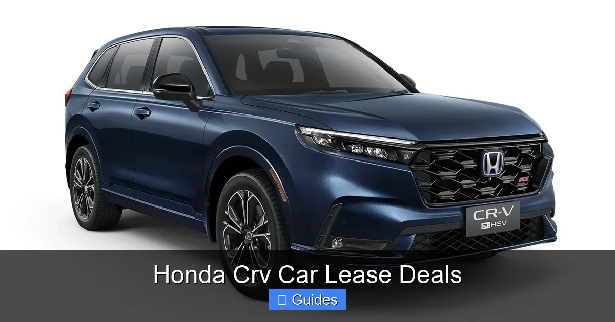 Honda Crv Car Lease Deals