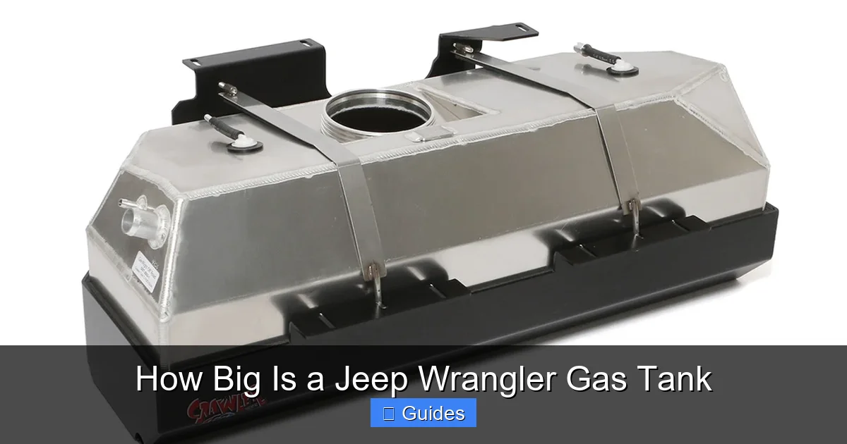 How Big Is a Jeep Wrangler Gas Tank