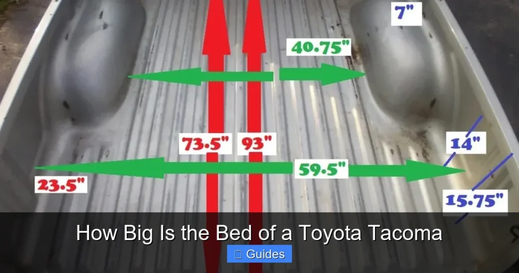 How Big Is the Bed of a Toyota Tacoma