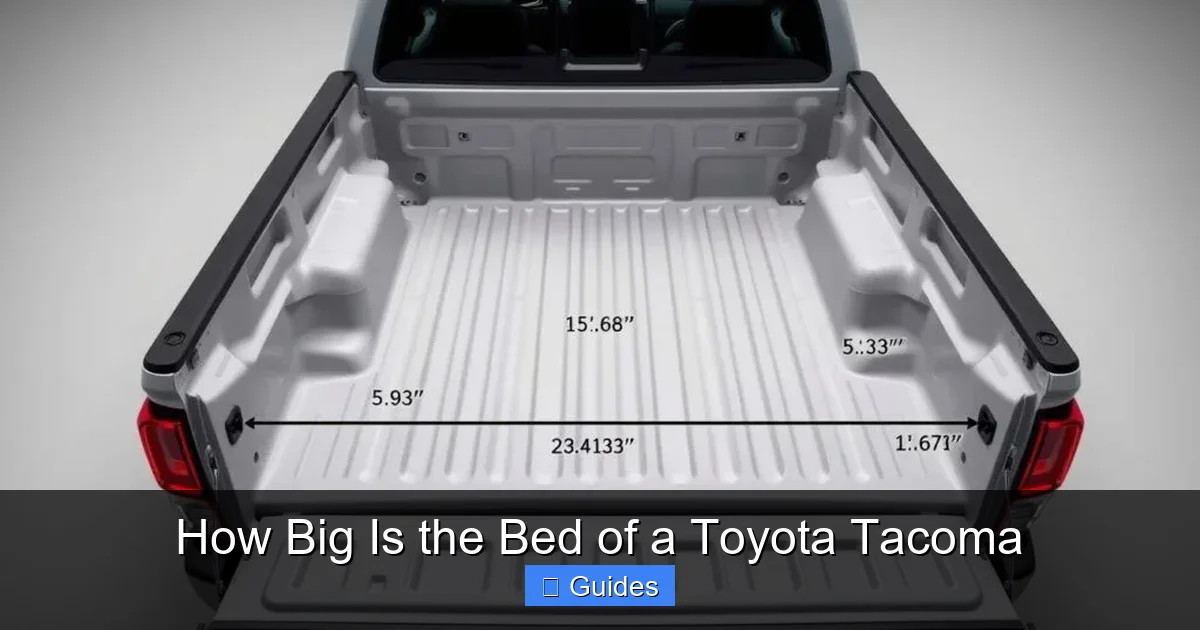 How Big Is the Bed of a Toyota Tacoma