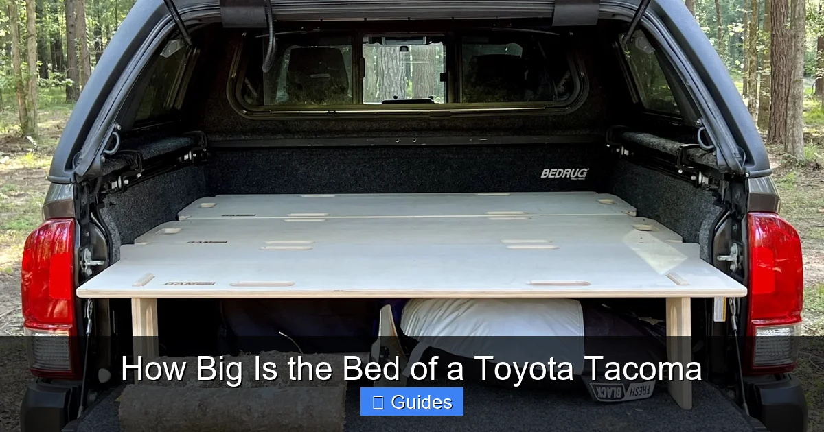 How Big Is the Bed of a Toyota Tacoma
