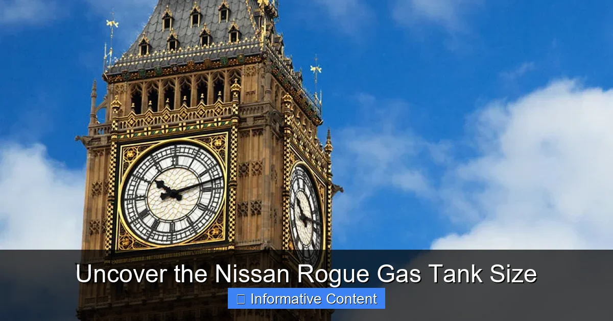 Uncover the Nissan Rogue Gas Tank Size