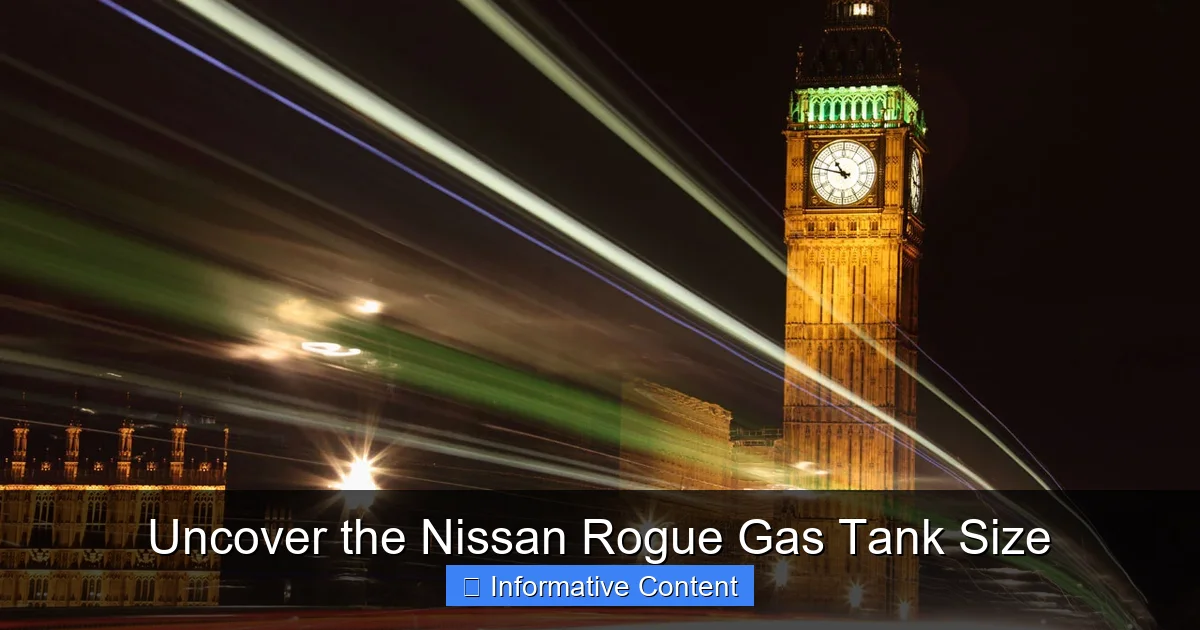 Uncover the Nissan Rogue Gas Tank Size