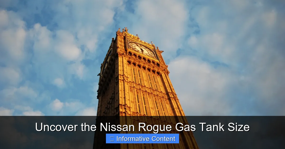Uncover the Nissan Rogue Gas Tank Size