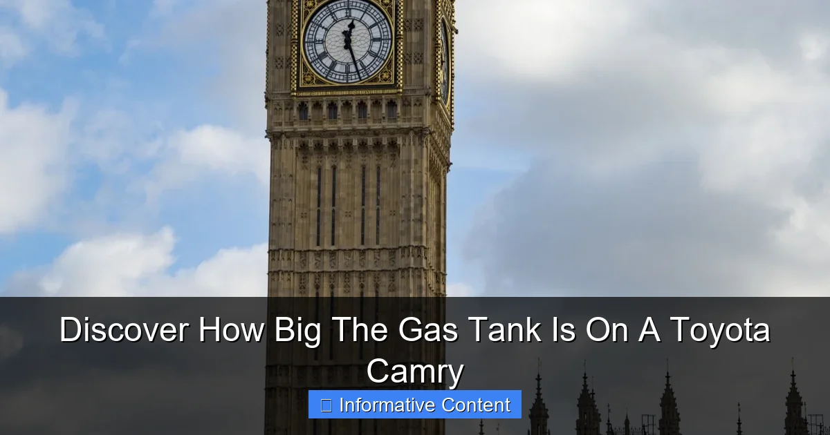 Discover How Big The Gas Tank Is On A Toyota Camry
