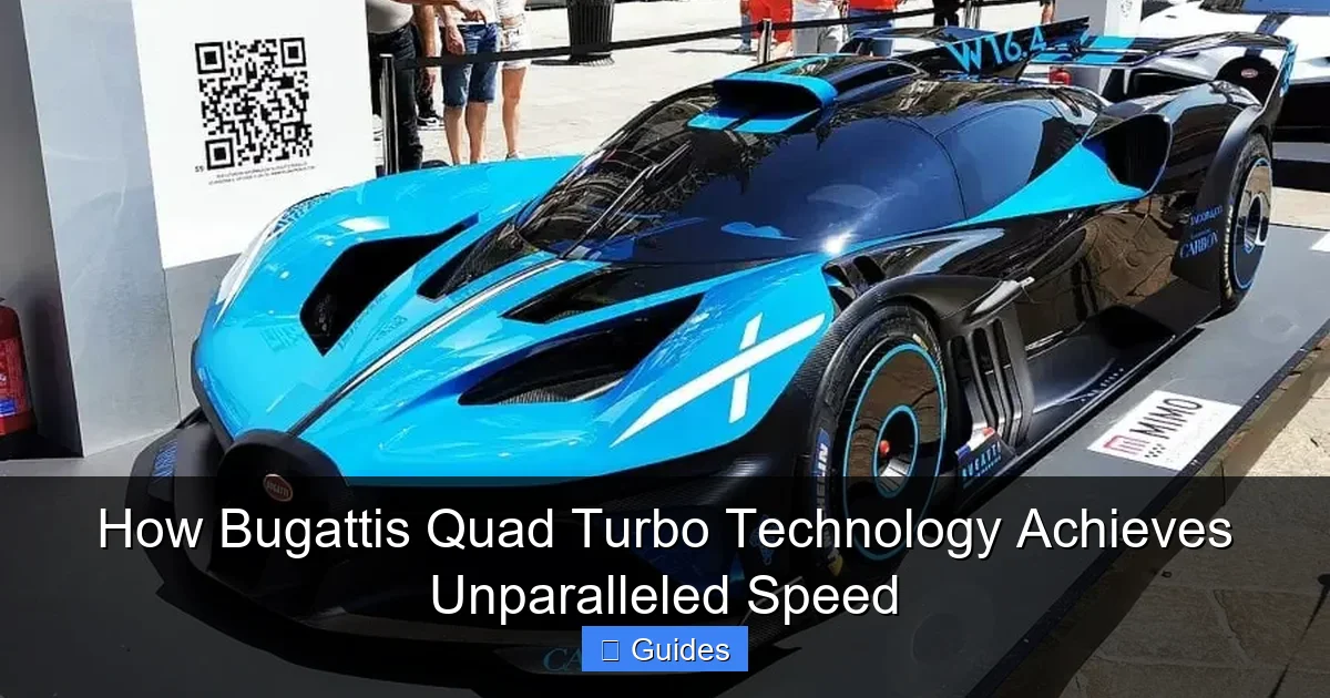 How Bugattis Quad Turbo Technology Achieves Unparalleled Speed