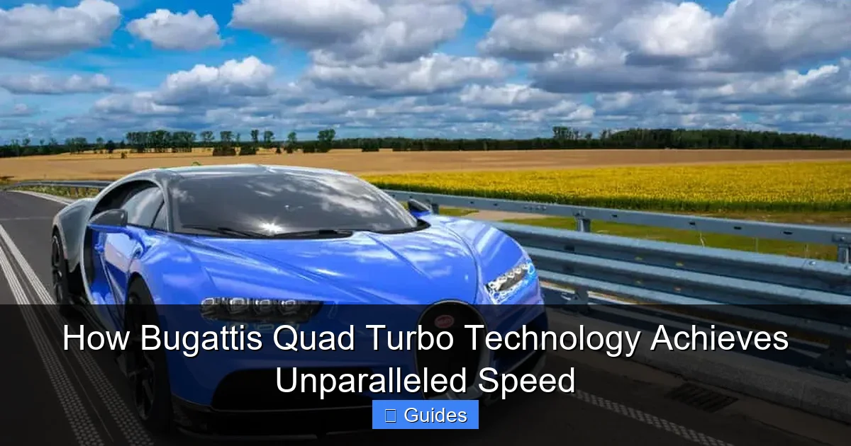How Bugattis Quad Turbo Technology Achieves Unparalleled Speed
