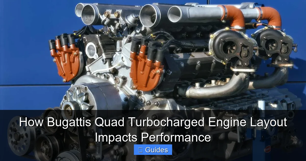 How Bugattis Quad Turbocharged Engine Layout Impacts Performance