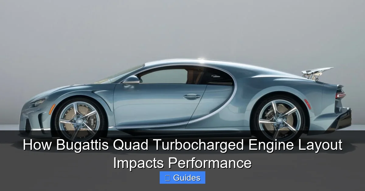 How Bugattis Quad Turbocharged Engine Layout Impacts Performance