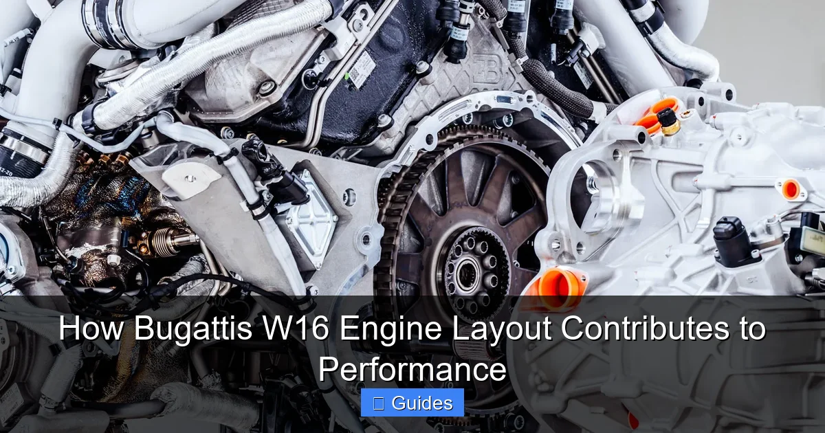 How Bugattis W16 Engine Layout Contributes to Performance
