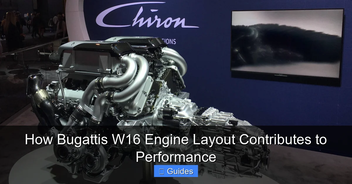 How Bugattis W16 Engine Layout Contributes to Performance
