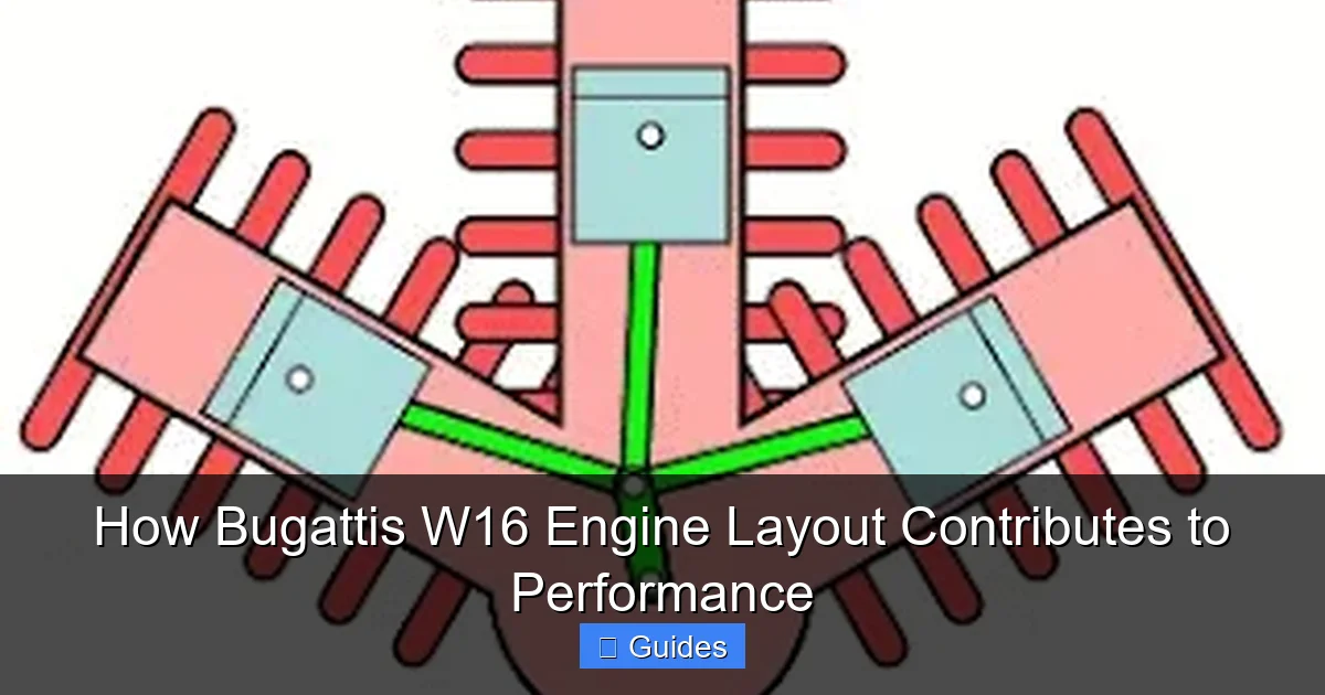 How Bugattis W16 Engine Layout Contributes to Performance