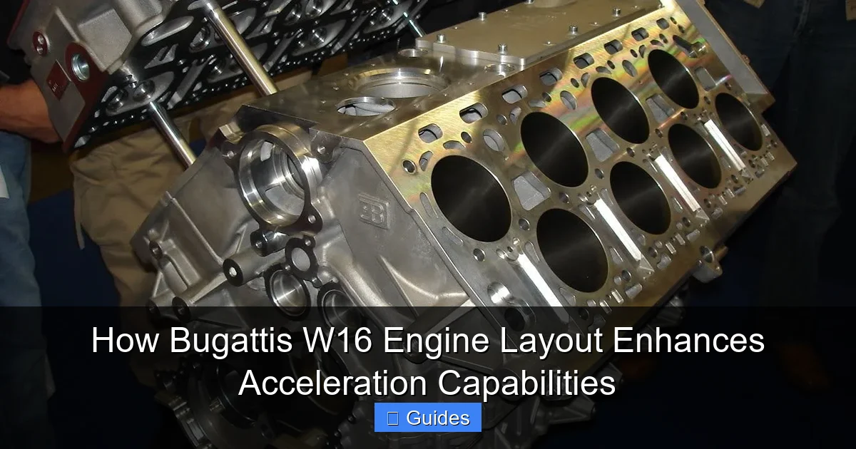 How Bugattis W16 Engine Layout Enhances Acceleration Capabilities
