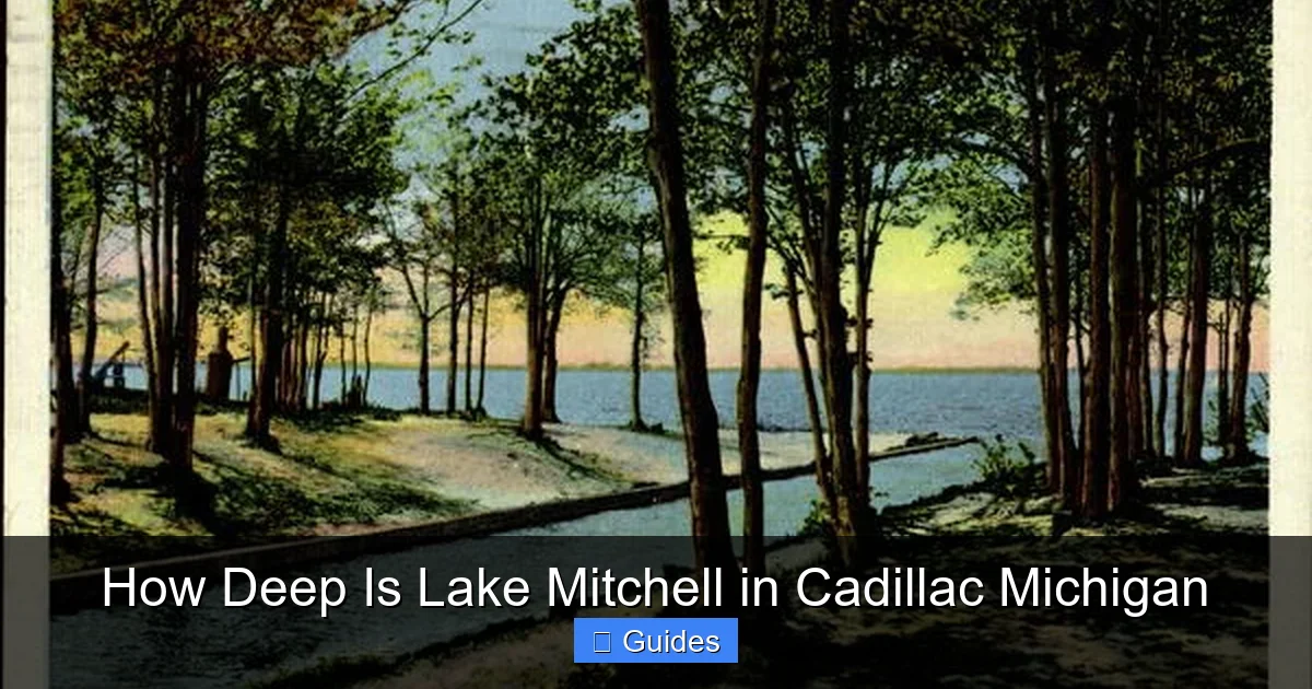 How Deep Is Lake Mitchell in Cadillac Michigan