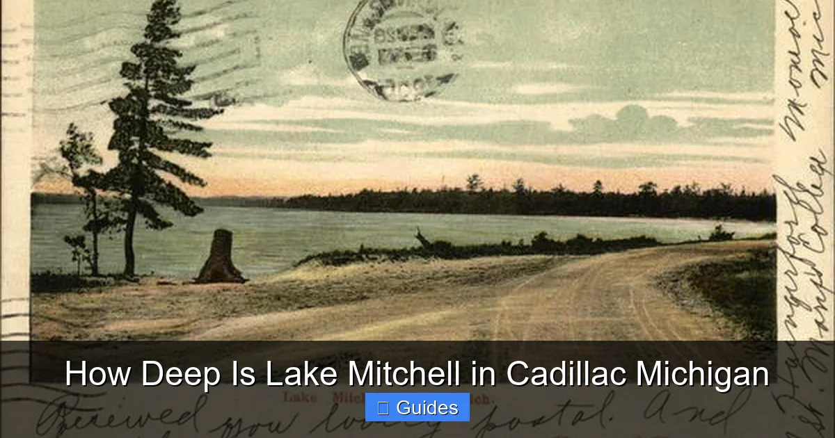 How Deep Is Lake Mitchell in Cadillac Michigan