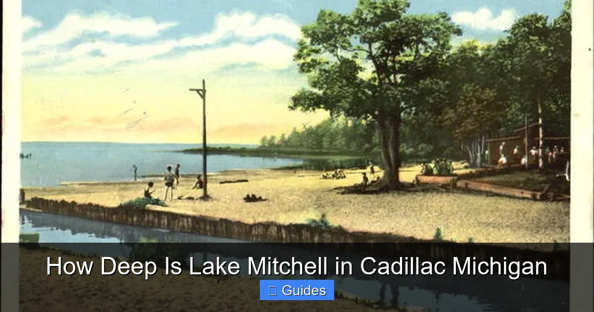 How Deep Is Lake Mitchell in Cadillac Michigan