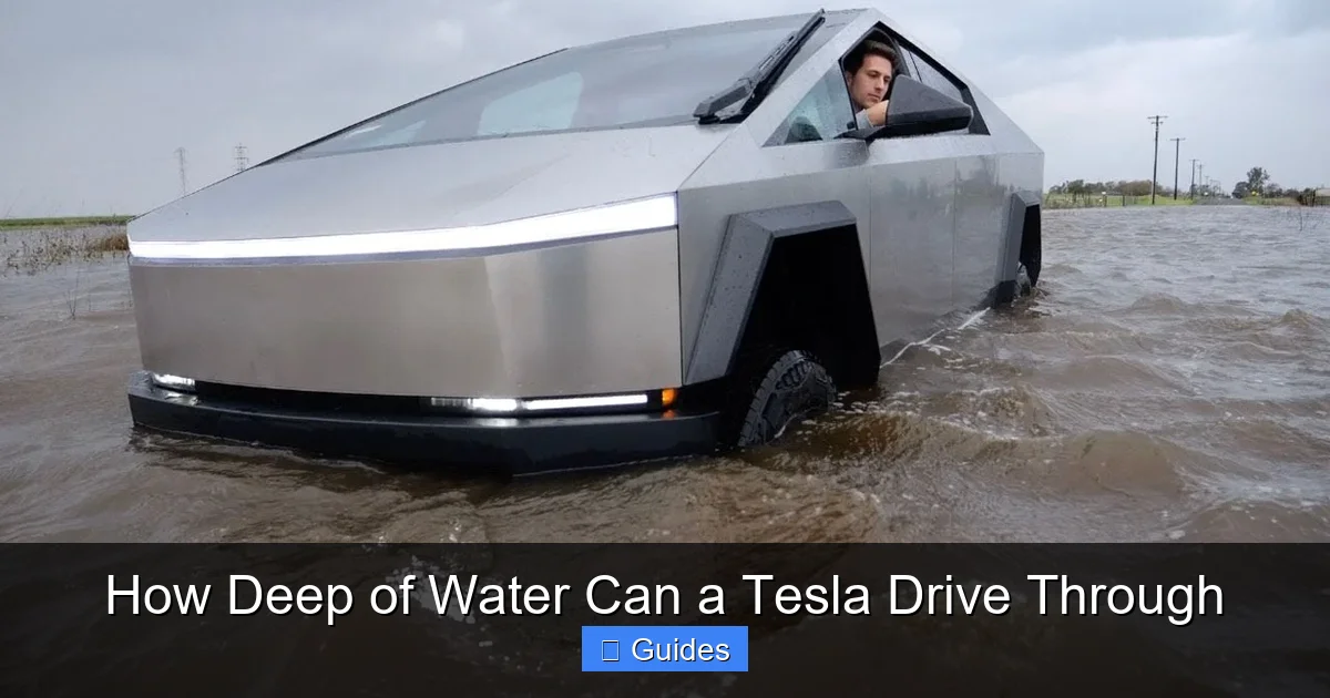 How Deep of Water Can a Tesla Drive Through