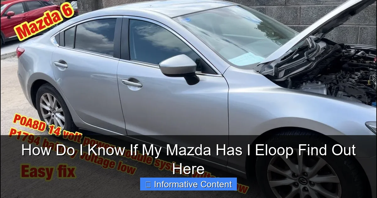 How Do I Know If My Mazda Has I Eloop Find Out Here