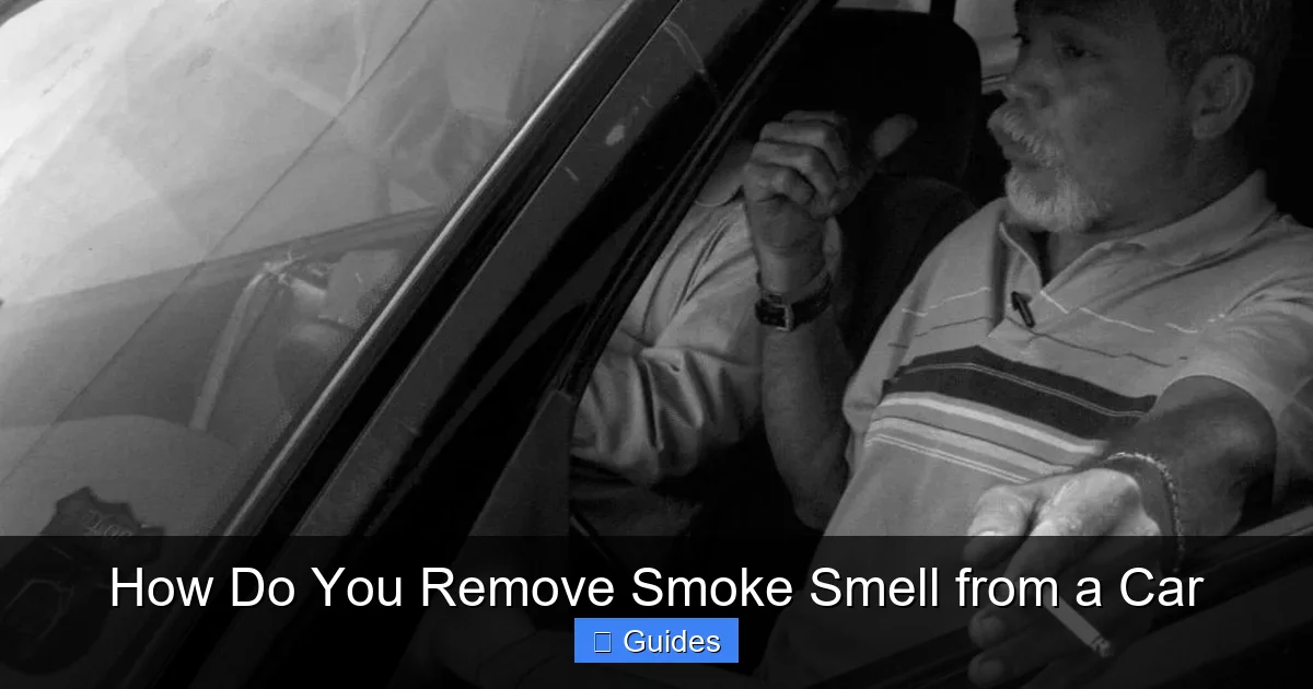 How Do You Remove Smoke Smell from a Car
