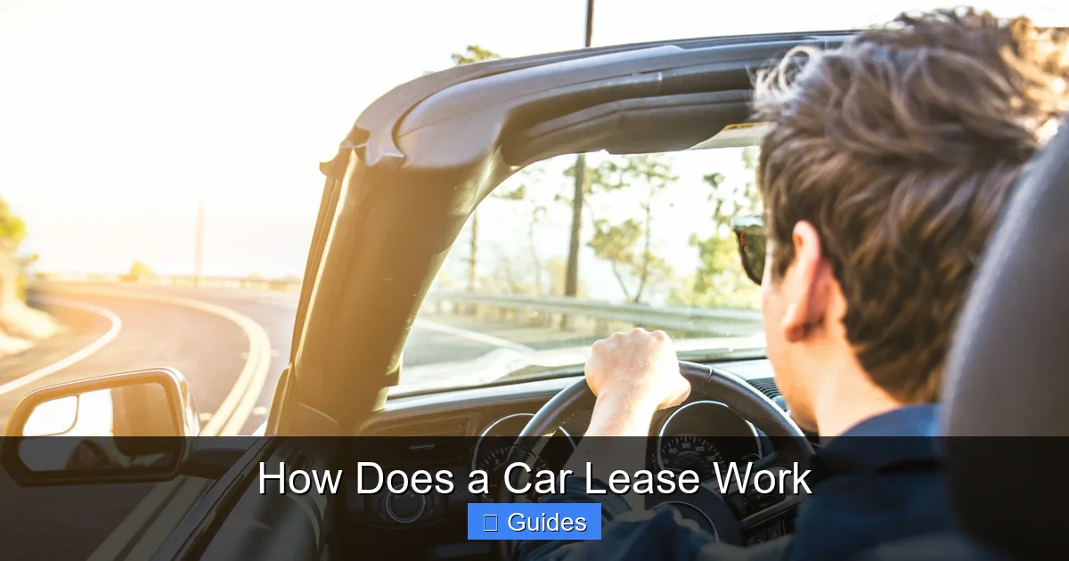 How Does a Car Lease Work