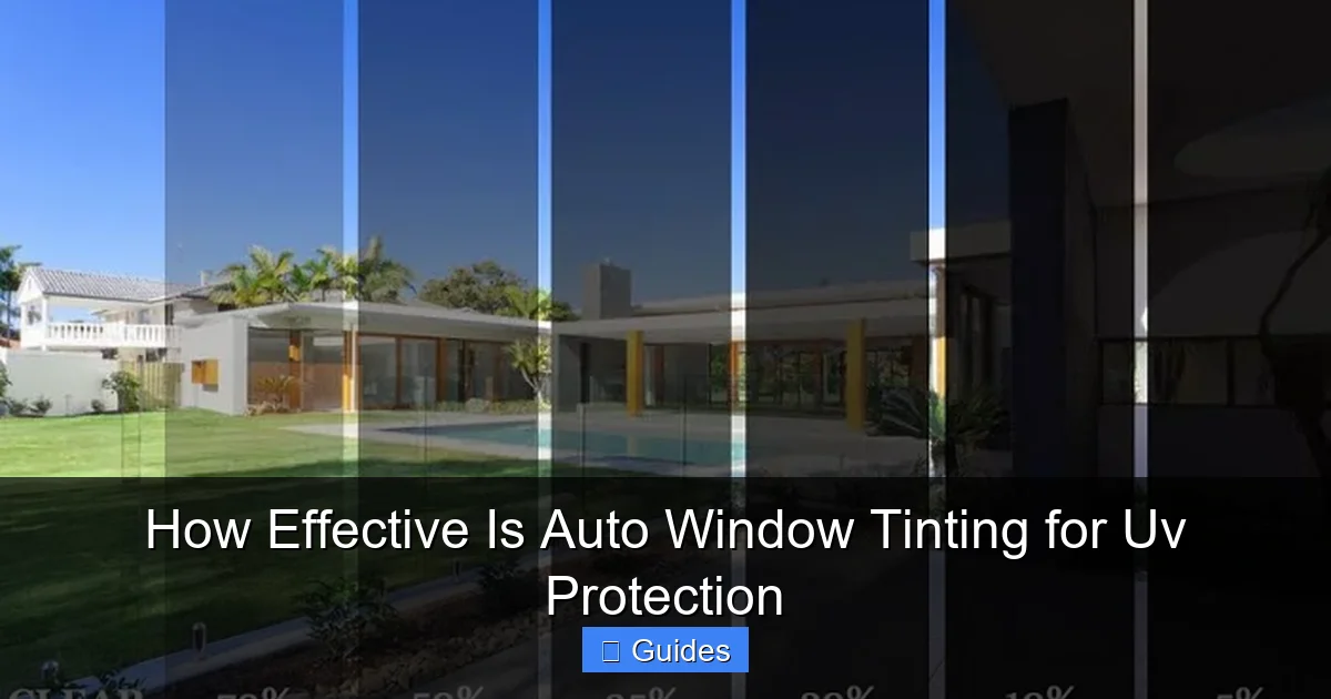 How Effective Is Auto Window Tinting for Uv Protection