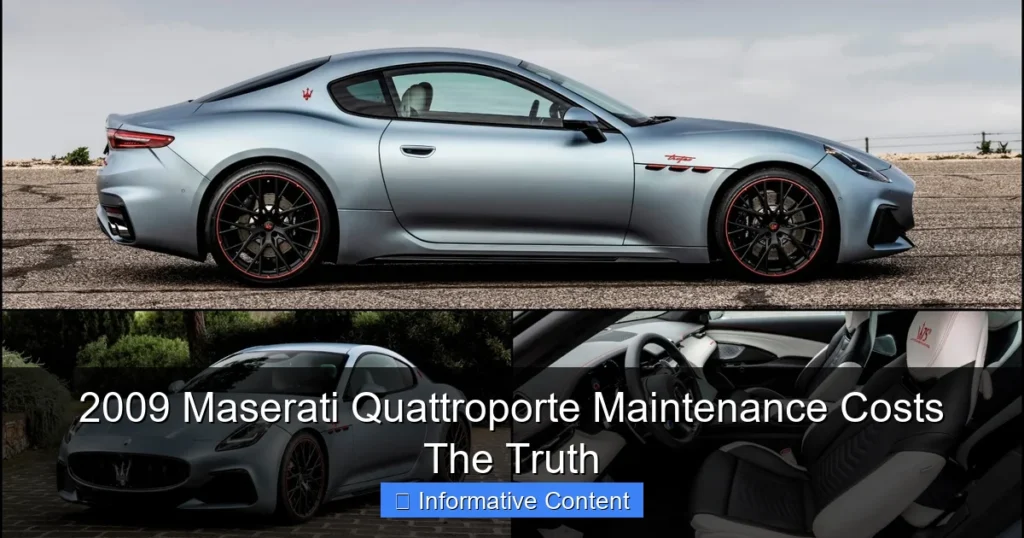 2009 Maserati Quattroporte Maintenance Costs The Truth