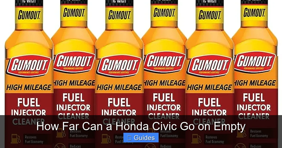 How Far Can a Honda Civic Go on Empty