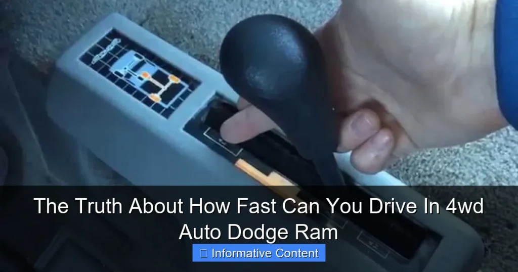 The Truth About How Fast Can You Drive In 4wd Auto Dodge Ram
