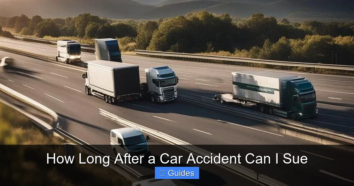 How Long After a Car Accident Can I Sue
