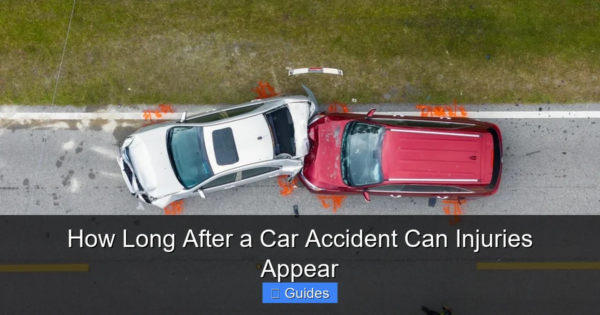 How Long After a Car Accident Can Injuries Appear